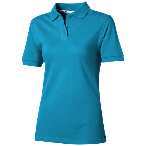 Slazenger Forehand Short Sleeve Ladies Polo - Aqua