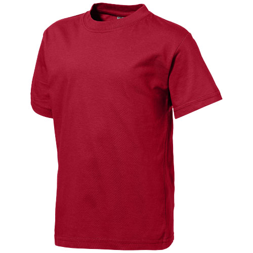 Slazenger Ace Short Sleeve Kids T-Shirt - Dark Red