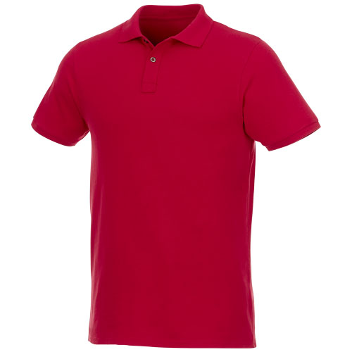 Beryl Short Sleeve Men'S Gots Organic Grs Recycled Polo - Red