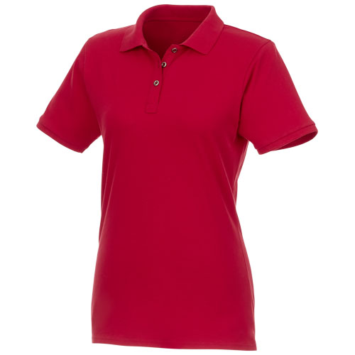 Beryl Short Sleeve Women'S Gots Organic Grs Recycled Polo - Red