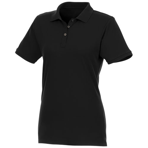 Beryl Short Sleeve Women'S Gots Organic Grs Recycled Polo - Black