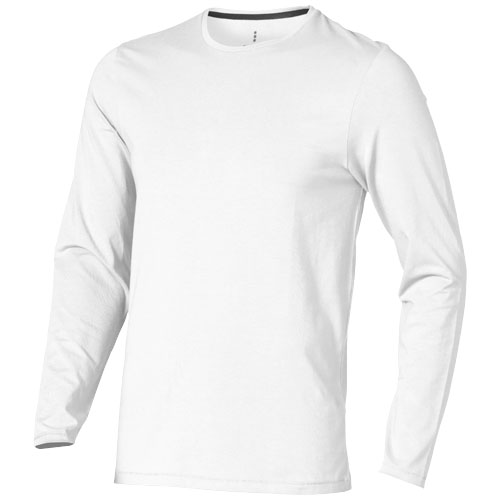 Ponoka Long Sleeve Men'S Organic T-Shirt - White