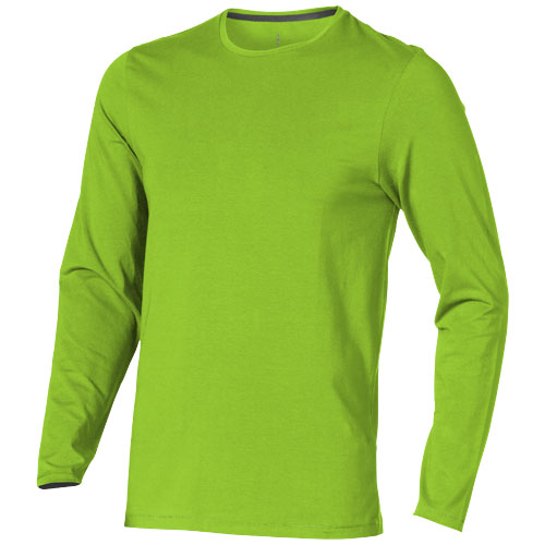 Ponoka Long Sleeve Men'S Organic T-Shirt - Apple Green