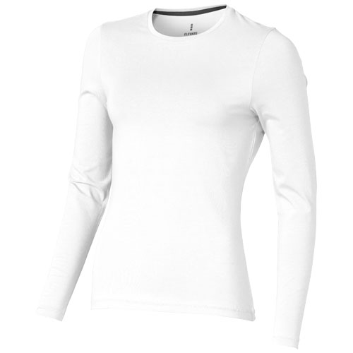 Ponoka Long Sleeve Women'S Organic T-Shirt - White