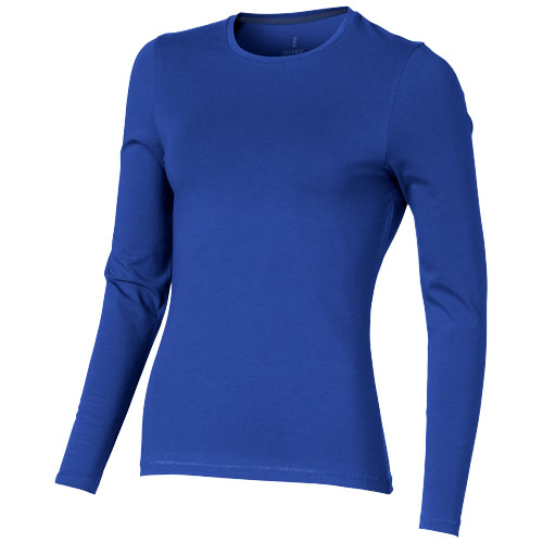 Ponoka Long Sleeve Women'S Organic T-Shirt - Blue