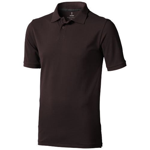 Calgary Short Sleeve Men'S Polo - Chocolate Brown