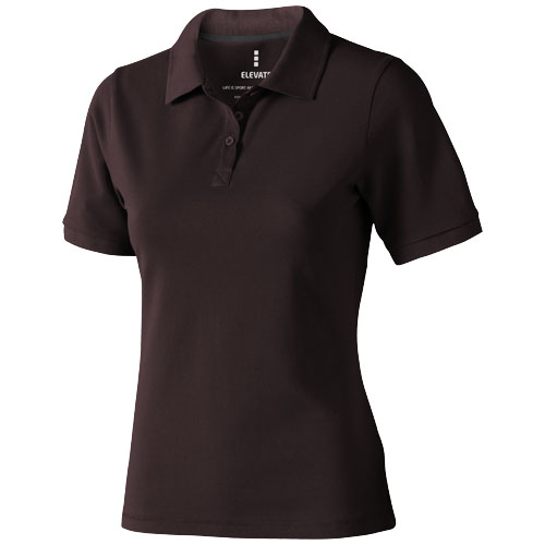 Calgary Short Sleeve Women'S Polo - Chocolate Brown