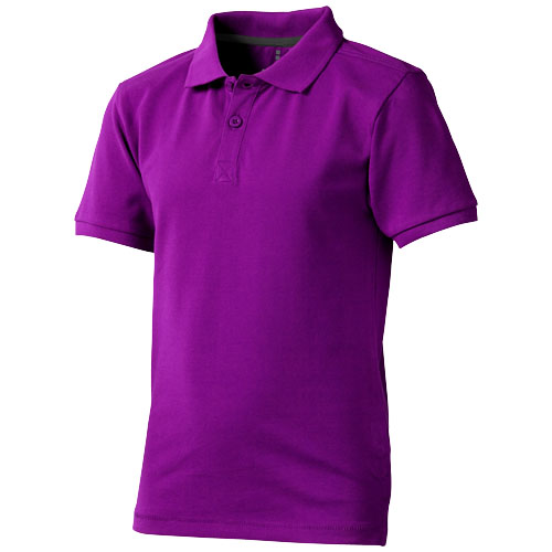 Calgary Short Sleeve Kids Polo - Plum