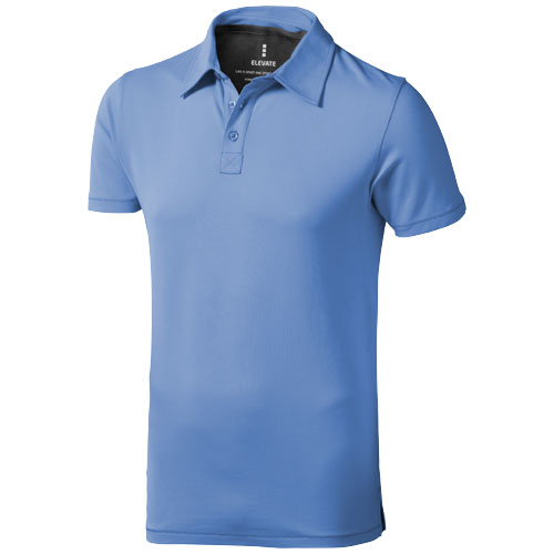 Markham Short Sleeve Men'S Stretch Polo - Light Blue