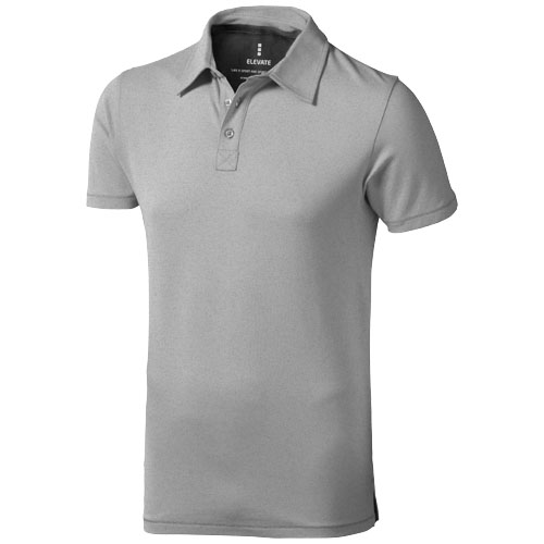 Markham Short Sleeve Men'S Stretch Polo - Grey Melange