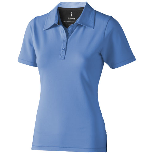 Markham Short Sleeve Women'S Stretch Polo - Light Blue