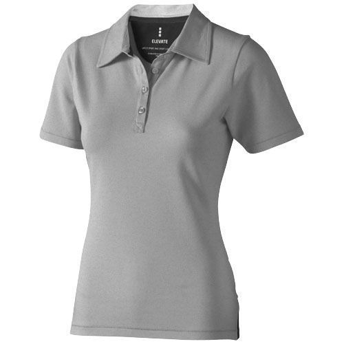 Markham Short Sleeve Women'S Stretch Polo - Grey Melange