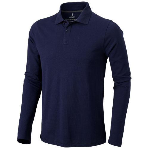 Oakville Long Sleeve Men'S Polo - Navy