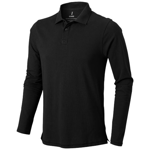 Oakville Long Sleeve Men'S Polo - Black
