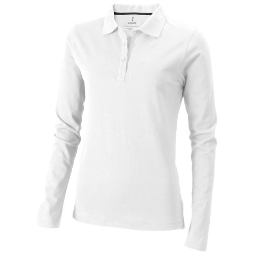 Oakville Long Sleeve Women'S Polo - White