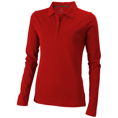 Oakville Long Sleeve Women'S Polo - Red
