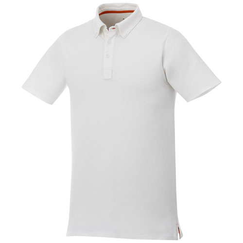 Atkinson Short Sleeve Button-Down Men'S Polo - White