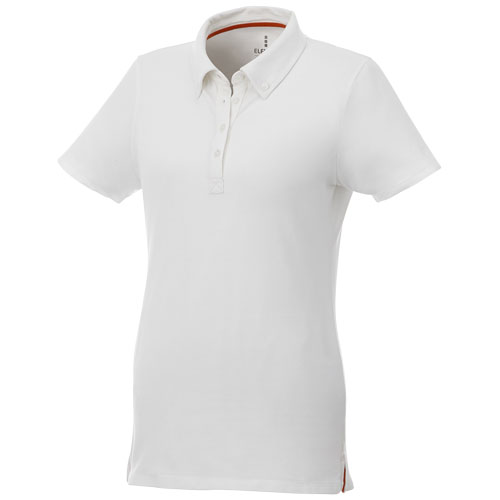 Atkinson Short Sleeve Button-Down Women'S Polo - White