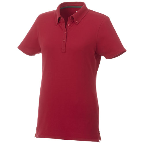 Atkinson Short Sleeve Button-Down Women'S Polo - Red