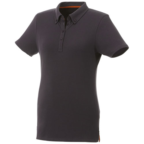 Atkinson Short Sleeve Button-Down Women'S Polo - Storm Grey