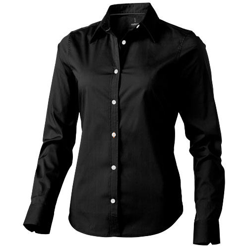 Hamilton Long Sleeve Ladies Shirt - Black
