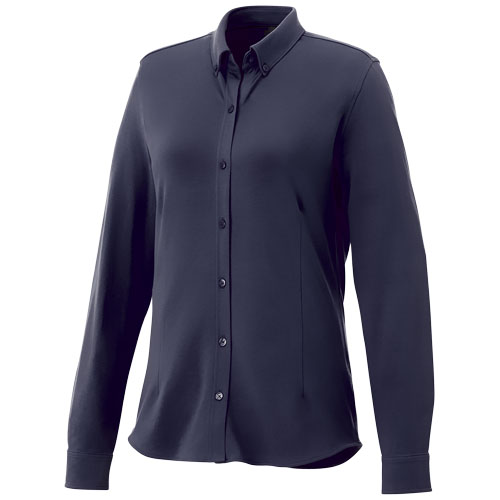 Bigelow Long Sleeve Women'S Pique Shirt - Navy