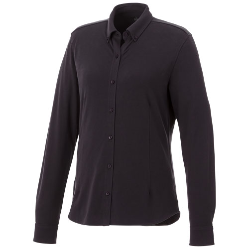 Bigelow Long Sleeve Women'S Pique Shirt - Storm Grey