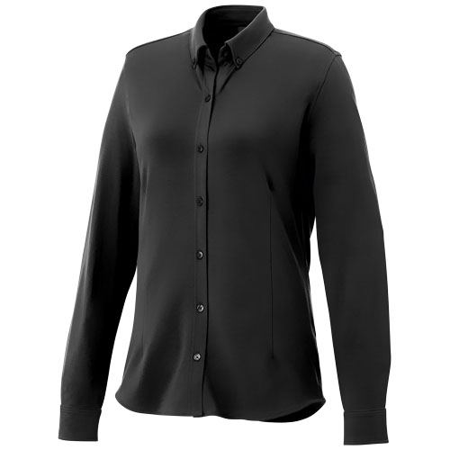 Bigelow Long Sleeve Women'S Pique Shirt - Black