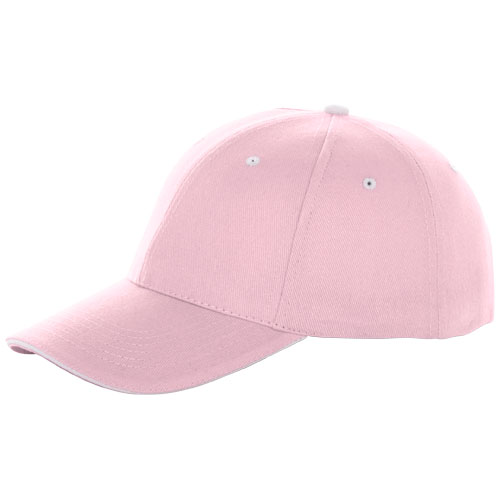 Brent 6 Panel Sandwich Cap - Light Pink