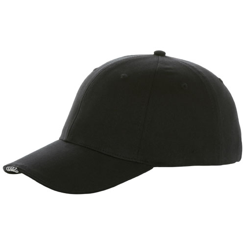 Elena 6 Panel Cap With Led Light - Black