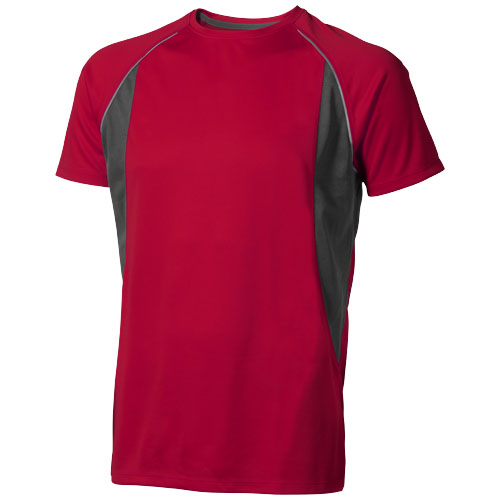 Quebec Short Sleeve Men'S Cool Fit T-Shirt - Red, Anthracite