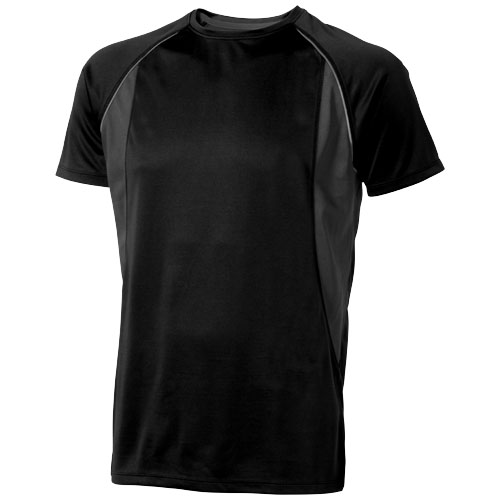 Quebec Short Sleeve Men'S Cool Fit T-Shirt - Black, Anthracite