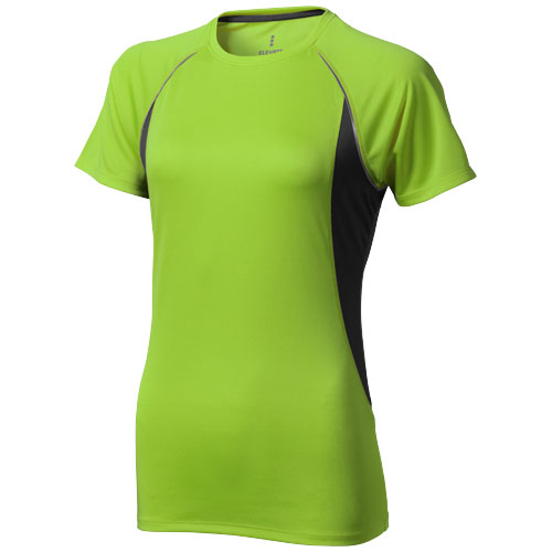 Quebec Short Sleeve Women'S Cool Fit T-Shirt - Apple Green, Anthracite