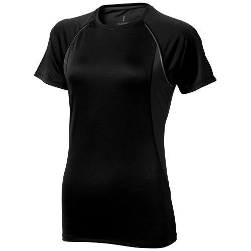 Quebec Short Sleeve Women'S Cool Fit T-Shirt - Black, Anthracite