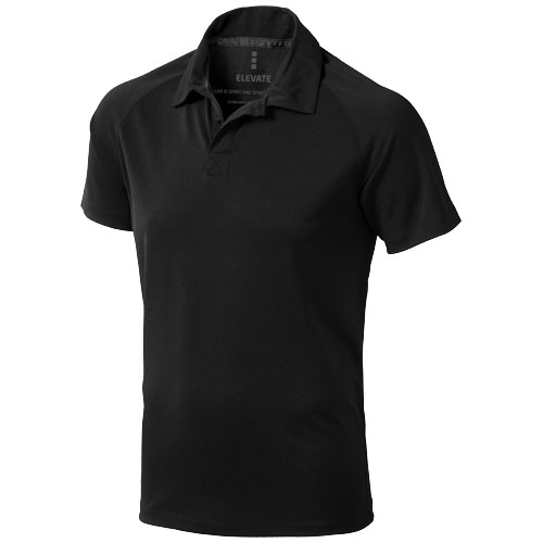 Ottawa Short Sleeve Men'S Cool Fit Polo - Black
