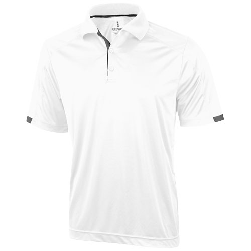 Kiso Short Sleeve Men'S Cool Fit Polo - White