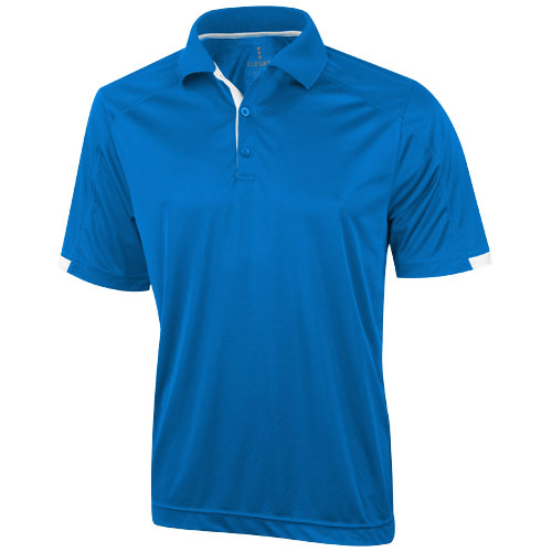 Kiso Short Sleeve Men'S Cool Fit Polo - Blue