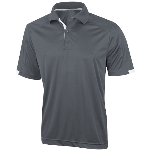Kiso Short Sleeve Men'S Cool Fit Polo - Steel Grey