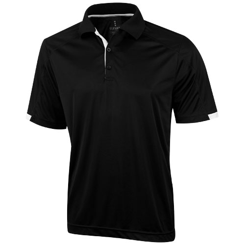 Kiso Short Sleeve Men'S Cool Fit Polo - Black