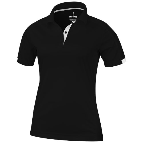 Kiso Short Sleeve Women'S Cool Fit Polo - Black
