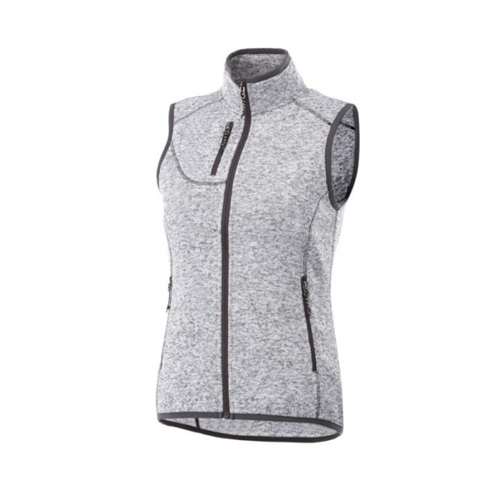 Fontaine Ladies Knit Bodywarmer - Heather Grey