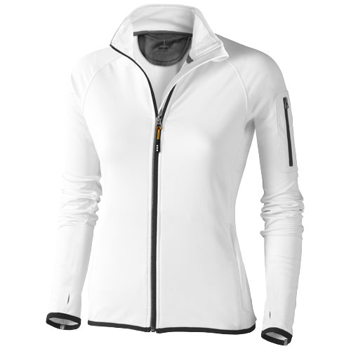 Mani Power Fleece Full Zip Ladies Jacket - White
