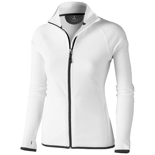 Brossard Micro Fleece Full Zip Ladies Jacket - White