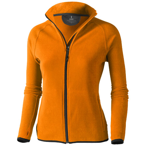 Brossard Micro Fleece Full Zip Ladies Jacket - Orange