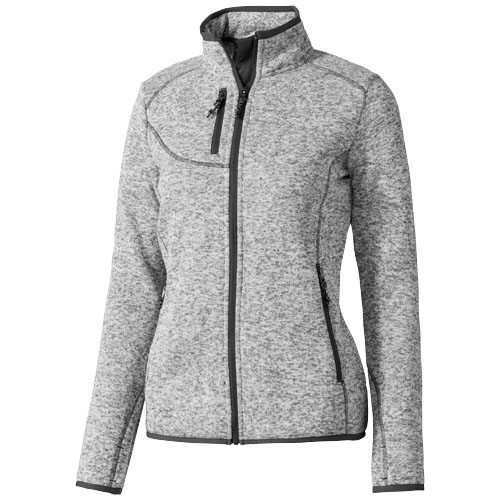 Tremblant Ladies Knit Jacket - Heather Grey