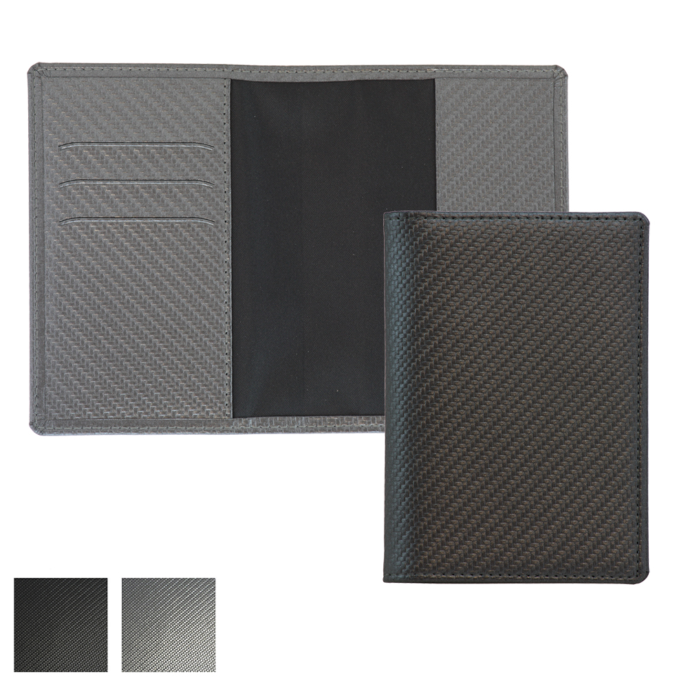 Carbon Fibre Textured Passport Wallet