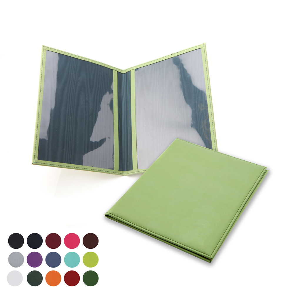 A5 Presenter Or Menu Holder Made To Order In The Uk Finished In Soft Touch Belluno PU With A Real Leather Look & Feel