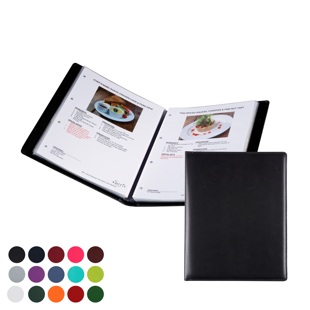 A4 Information, Wine List Or Menu Holder - Soft Touch Belluno PU