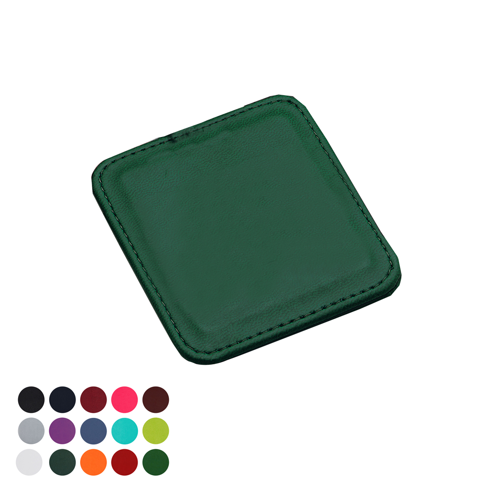 Deluxe Square Coaster In Belluno Vegan Leather Look PU