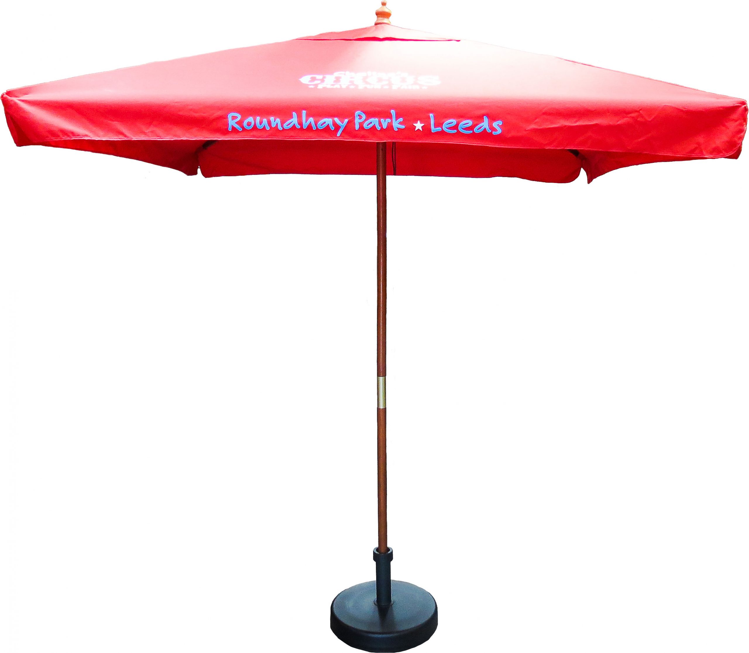 2M Square Wooden Parasol